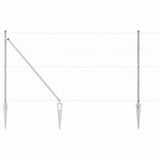 Welded Wire Fence with Spikes 10 x 1.2 m 3353347