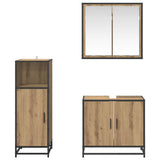 Bathroom Furniture Set 3 pcs Artisan Oak Engineered Wood 3402367