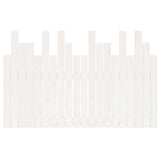 Wall Headboard White 127.5x3x80 cm Solid Wood Pine 824789