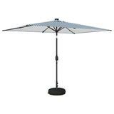Garden Parasol with LED Lights and Base 200 x 300 cm Polyester 42036248