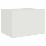 Coffee Table White 67x50x44 cm Steel 841732
