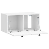 Wall-Mounted TV Cabinet High Gloss White 59.5 x 31 x 30 cm 898199