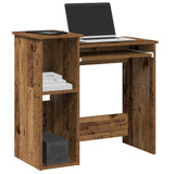 Desk with Shelves Old Wood 84x40x78 cm Engineered Wood 860452