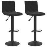 Bar Stools 2 pcs Black Velvet 333728