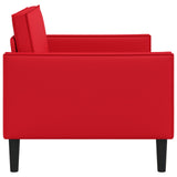 XL Armchair Red Faux Leather 42043522