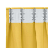 Blackout Curtains with Rings 2 pcs Mustard Yellow 245 x 140 cm 4107506