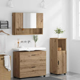 Bathroom Furniture Set with Drawer with Shelf 3 pcs Artisan Oak 3393032