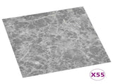 Flooring Planks 5.11 m 55 pcs PVC Grey 42046345