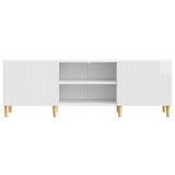 TV Cabinet High Gloss White 150 x 31 x 50 cm Engineered Wood 894689