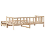 Daybed with Trundle and Drawers without Mattress 90x200 cm 3302189