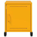 ZNTS Bedside Cabinets 2 pcs Mustard Yellow 36x39x43.5 cm Steel 846621