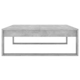 ZNTS Coffee Table Concrete Grey 100x100x35 cm Engineered Wood 808634