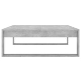 Coffee Table Concrete Grey 100x100x35 cm Engineered Wood 808634