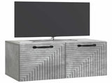 Wall-Mounted TV Cabinet Concrete Grey 59.5 x 31 x 30 cm 898708