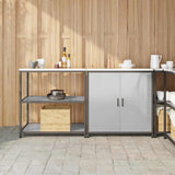Kitchen Storage Set HATTEM 2 pcs Silver Stainless Steel 3392656