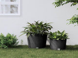 Planter with Removable Inner Anthracite 35 / 37.5 L PP Rattan 364686