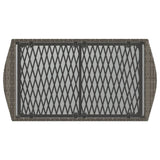 4 Piece Garden Sofa Set with Cushions Grey Poly Rattan 368729