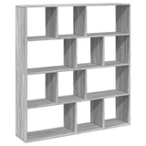 Book Cabinet Grey Sonoma 132x29x141.5 cm Engineered Wood 3310312