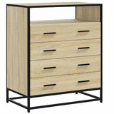 Drawer Cabinet Sonoma Oak 70x41x83.5 cm Engineered Wood 849090