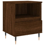 Bedside Cabinets 2 pcs Brown Oak 40x35x50 cm Engineered Wood 830619