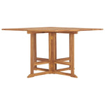 ZNTS Folding Garden Dining Table 110x110x75 cm Solid Wood Teak 318481