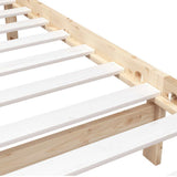 3101138 Bed Frame without Mattress Solid Wood 90x200 cm