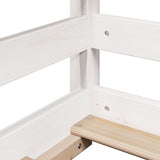Bunk Bed without Mattress White 80x200 cm Solid Wood Pine 3282082