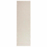 Rug ZIZUR Cream 80x250 cm Jute Look Indoor and Outdoor 4010361