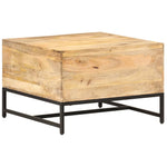 ZNTS Coffee Table 67x67x45 cm Solid Mango Wood 320375