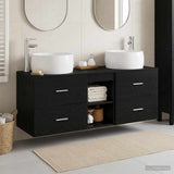 Bathroom Furniture Set 3 pcs Black 49.5 x 44.5 x 66 cm 3405924