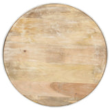 Coffee Table White 68x68x36 cm Solid Mango Wood 321932