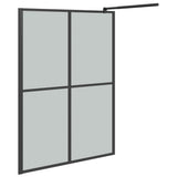 Walk-in Shower Screen 140x195 cm Dark Tempered Glass 151888