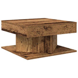 Coffee Table Old Wood 55x55x30 cm Engineered Wood 856632
