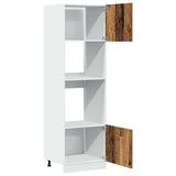 Microwave Cabinet Lyon Old Wood 60x57x207 cm Engineered Wood 856128