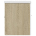 ZNTS Sink Cabinet with Built-in Basin White and Sonoma Oak Engineered Wood 3070852