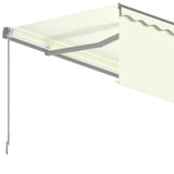 Manual Retractable Awning with Blind 5x3m Cream 3069457
