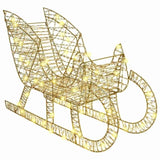 Reindeer Pull Sleigh Warm white 70 x 26 x 129 cm PET 42019080