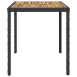 Outdoor Table Black and Brown 46450