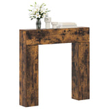 Fireplace Surround Smoked Oak 102 x 18 x 100.5 cm 8006602