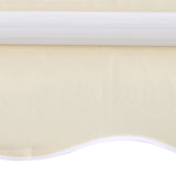 Awning Top Sunshade Canvas Cream 350x250 cm 143702