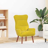 Relaxing Chair Yellow 69 x 74 x 93 cm Velvet 42001841