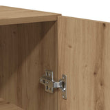 Wall Mounted Cabinet Artisan Oak 69.5x34x90 cm Engineered Wood 857463