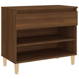 Shoe Cabinet Brown Oak 70x36x60 cm Engineered Wood 819763