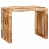 End Table Brown 60 x 35 x 46 cm Solid Mango Wood 4104575