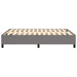 Box Spring Bed Frame Dark Grey Double Fabric 3121200