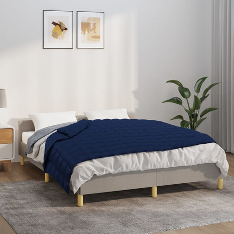 Weighted Blanket Blue 137x200 cm Single 10 kg Fabric 3154799