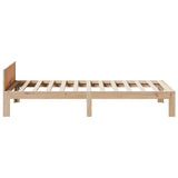 Bed Frame without Mattress 90x200 cm Solid Wood Pine 859232