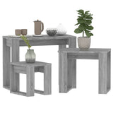 Nesting Tables 3 pcs Grey Sonoma Engineered Wood 815223