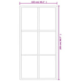 Sliding Door with Hardware Set ESG Glass&Aluminium 102x205 cm 3081949