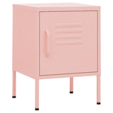 Nightstands 2 pcs Pink 35x35x51 cm Steel 3095209